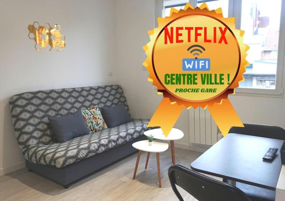 Cosy T2 Wifi Parking Proche Gare Centre Ville Saint-Quentin  Eksteriør billede