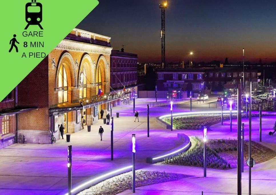 Cosy T2 Wifi Parking Proche Gare Centre Ville Saint-Quentin  Eksteriør billede